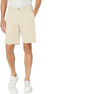 Tommy Hilfiger Mens Shorts Beige Size 36 Flat Front Khakis Chinos